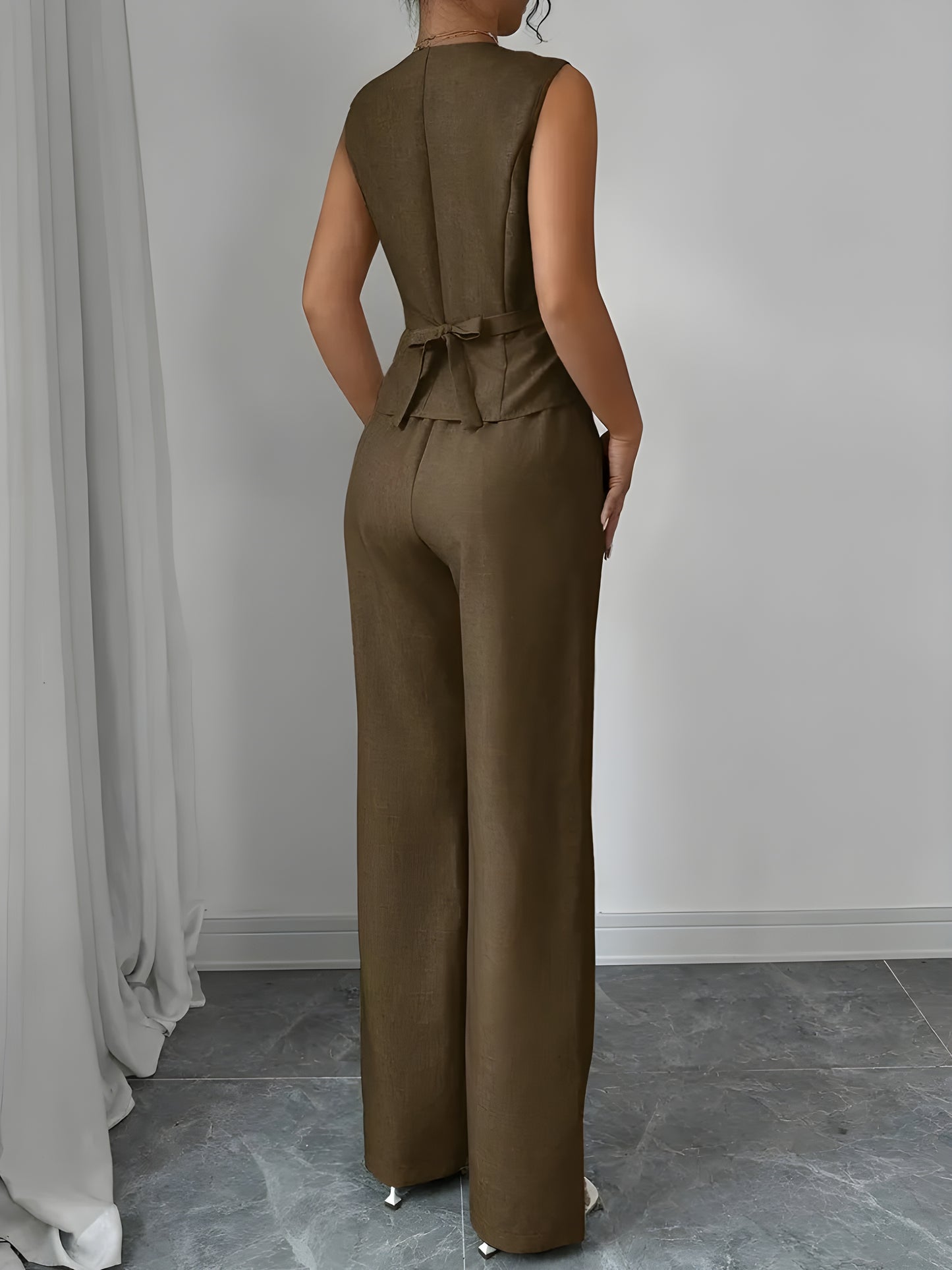 Celeste Charm Tailored Jumpsuit  By Innovia