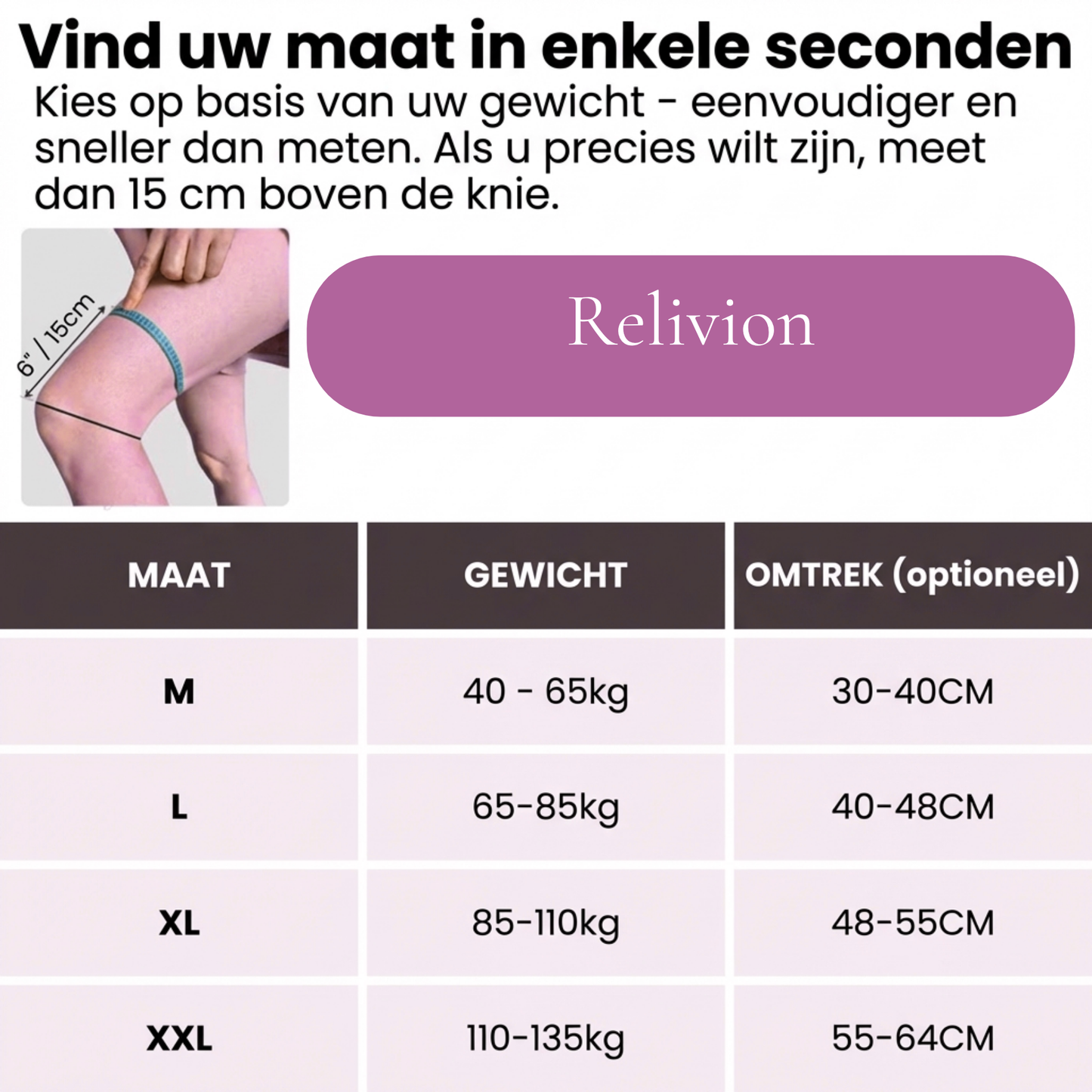 Relivion® knie brace